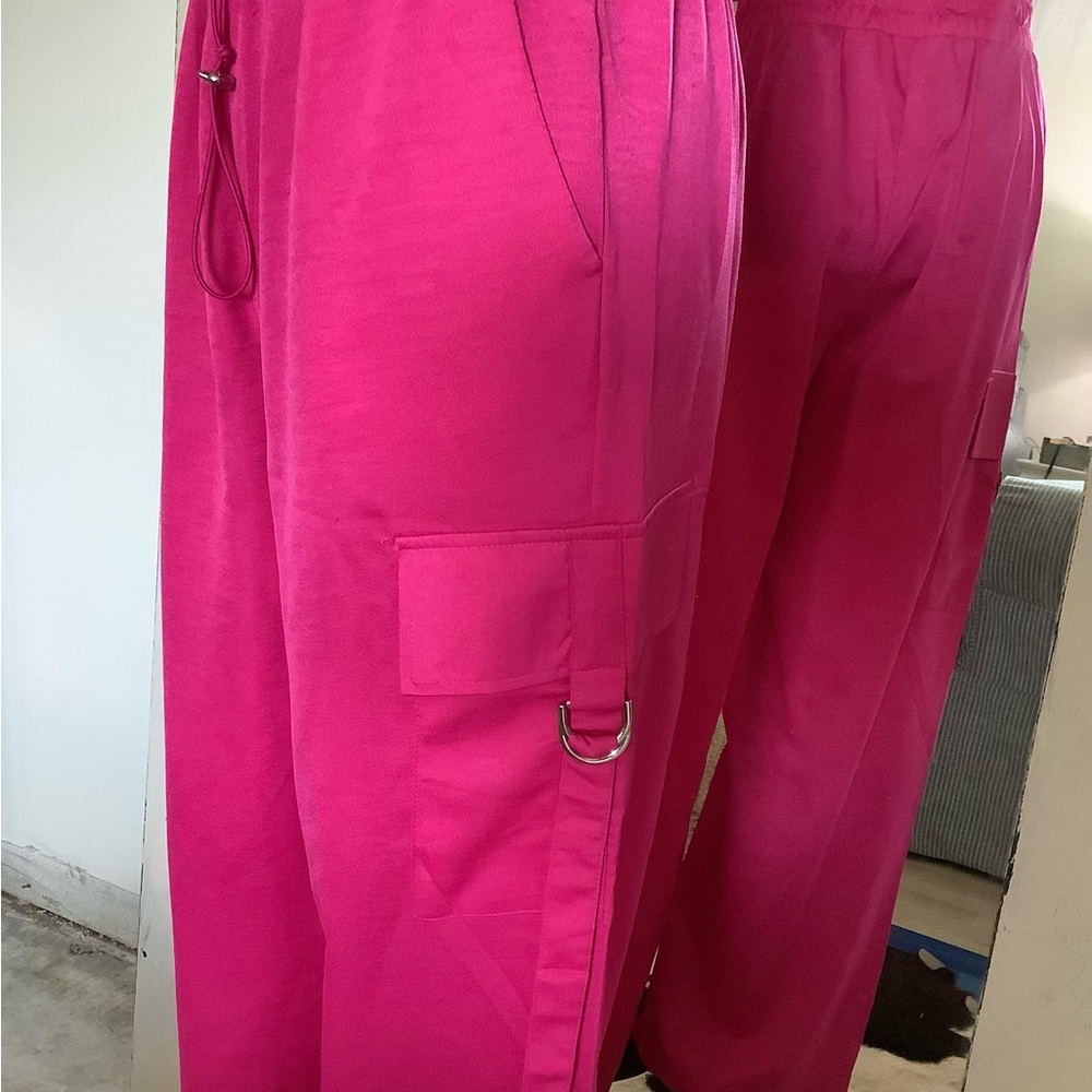 Vibrant Pink Women's Cargo Pants